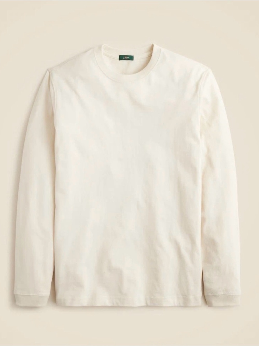 J. Crew Men’s Relaxed long-sleeve premium-weight cotton T-shirt